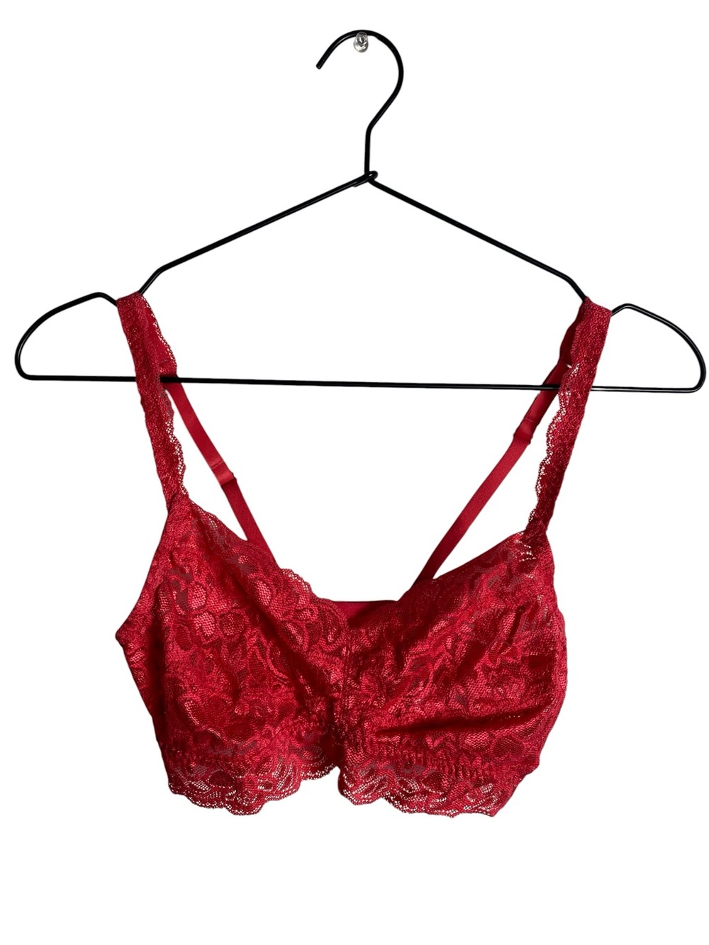 Quince Lace Bralette Sheer Unlined Longline Lounge Bra